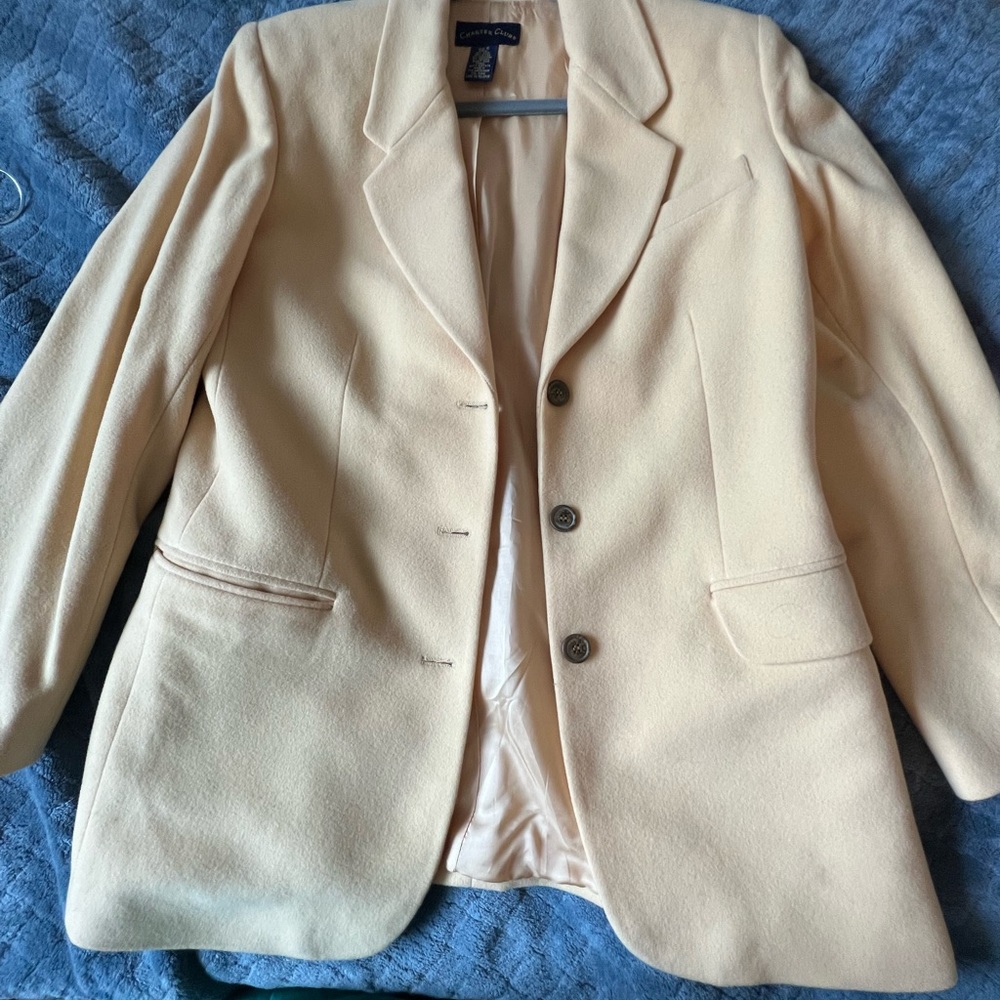 Cashmere blazer charter club